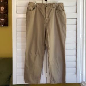 Lauren Ralph Lauren Women's Khaki Pants - 14W